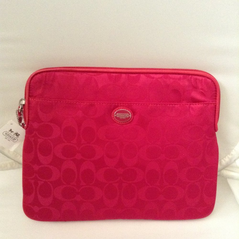 COACH Legacy Signature Nylon Tablet Sleeve